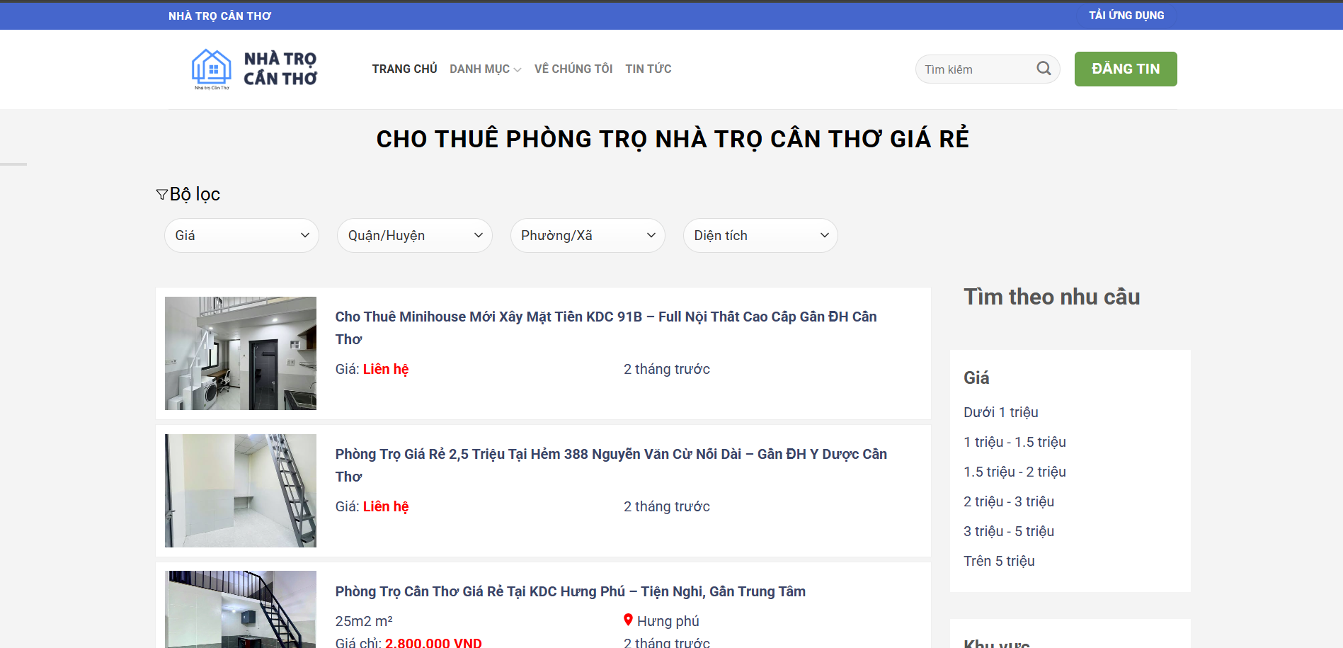 Nhà trọ Cần Thơ
